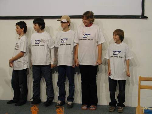 družstvo na First Lego League - 1.miesto